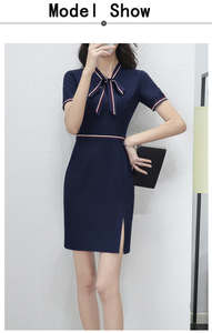 Uniforme d'hôtesse de l'air, <span class=keywords><strong>tenue</strong></span> <span class=keywords><strong>professionnelle</strong></span> pour <span class=keywords><strong>femme</strong></span>, ensemble de blouses, costume de bureau pour <span class=keywords><strong>femme</strong></span>, vêtements de travail pour hôtel, robe pour fille - Product Image 6