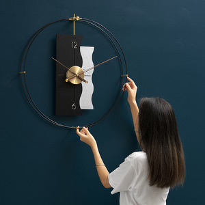 Nordic Minimalist <b>Wall</b> <b>Clock</b> Round <b>Silent</b> Battery Powered Modern Living Room Decorative <b>Clock</b> Single Face Jumping Seconds - Product Image 2