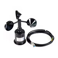 Dispositivo de medición de pulso RS485 4-20mA de alta precisión Salida Anemómetro automático Detector de sensor de velocidad del viento para estación meteorológica