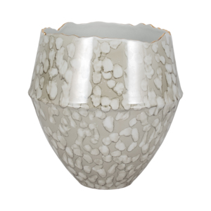 Vaso Decorativo Rotondo in Ceramica, Moderno Portafiori in Gres per Soggiorno, Ufficio e Arredamento da Tavolo - Product Image 3