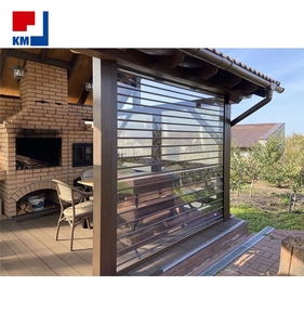<span class=keywords><strong>Volet</strong></span> <span class=keywords><strong>roulant</strong></span> élégant en polycarbonate transparent pour maison résidentielle, patio, balcon, terrasse, résistant aux intempéries - Product Image 2