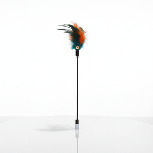 Bacchetta Interattiva per Gatti Durevole con Piume Colorate, Asta Lunga in PVC, Giocattolo per Animali Domestici con Campanello - Product Image 2