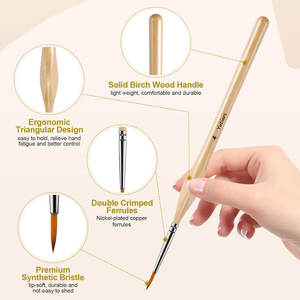 Vente chaude aquarelle <span class=keywords><strong>gouache</strong></span> peinture à l'huile acrylique stylo pinceau extrêmement fin ensembles de stylos pinceau d'art dessinés à la main - Product Image 4