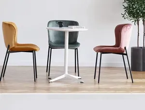Contemporary Nordic <b>Metal</b> Dining <b>Chair</b> for Chic Home Spaces Contemporary Nordic <b>Metal</b> Dining <b>Chair</b> for Chic Home Spaces - Product Image 4