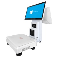 Mesin Timbangan POS Layar Sentuh RUINAI AI 16-Inci, Mendukung Android/Windows, Wi-Fi 6, Dilengkapi Printer Thermal 58mm