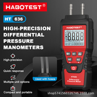 Manómetro Diferencial Digital HABOTEST/Hubo HT636, Medidor de Micropresión, Medición de Presión Negativa, Fabricado en Dongguan