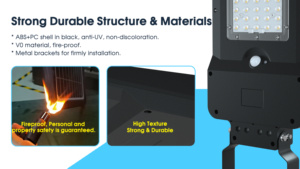 Lampadaire solaire LED 20W IP65 en alliage d'aluminium, CCT optionnel, panneau solaire efficace pour l'éclairage routier extérieur - Product Image 5