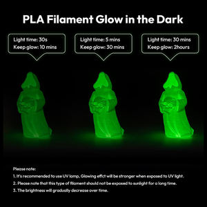 Filament 3D Antinsky PLA Silk Glow in the Dark, rouleau de 1 kg, 1,75 mm, multicolore, service de moulage pour imprimantes 3D, designs créatifs - Product Image 5