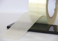 Ruban adhésif en fibre de verre renforcée, imperméable, membrane sensible à la pression, autocollant pour la fermeture des cartons