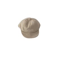 RongGuang Primavera Otoño Moda Carta bordada Pana suave Gorra de béisbol al aire libre para bebés