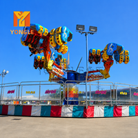 Manège à sensations fortes Energy Storm Ride 24 places, rotation à 360 degrés, en acier et FRP, pour parcs d'attractions et fêtes foraines, 16KW