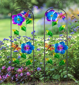 <span class=keywords><strong>Enrejado</strong></span> de Jardín de Acero al Carbono Resistente, Estilo Rústico Francés Inspirado en el Art Déco, Paquete de 2, <span class=keywords><strong>para</strong></span> Glicinia y Vid. - Product Image 4