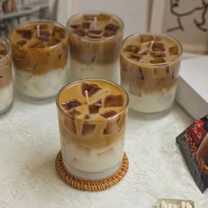 Bougie parfumée créative sans fumée à l'arôme de café glacé avec gobelet en verre – Offre spéciale - Product Image 4