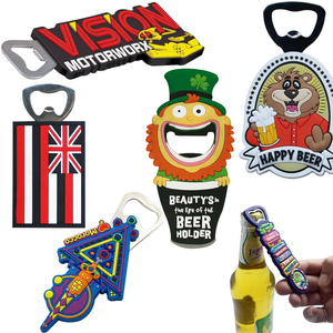 Hot Bán Rượu Vang Mở Chai Làm Cho Của Riêng Bạn Logo Cụ Mở PVC Thiết Kế Độc Đáo Cụ Mở Chai Bia Độc Đáo Mở Cho Quà Tặng Doanh Nghiệp - Product Image 1