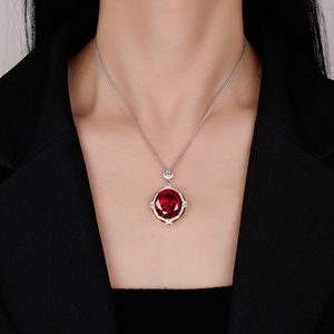 Premium Eco-friendly Copper Necklace <b>Chain</b> Cubic Zirconia Pendant Retro Design Versatile Jewelry for Women Daily & Office Wear - Product Image 6