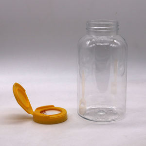 Bouteille en plastique PET de 625 ml avec bouchon à rabat à large ouverture, personnalisable, pour les compléments alimentaires en marque privée - Product Image 2