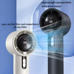 Mini ventilateur portable turbo avec logo personnalisé, 100 vitesses réglables, USB-C, avec écran numérique, idéal pour un cadeau de mariage - Product Image 6
