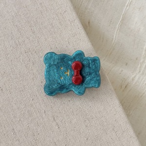 مشابك شعر جديدة من YJL على شكل دب مع فيونكة، مشابك أسيتات لطيفة وحلوة، مشابك شعر صغيرة للفتيات بتصميم حيوانات مزينة بالترتر، مشابك على شكل منقار البط - Product Image 4