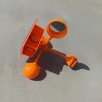 Répulsif Solaire Écologique à Simulation Vocale d'Oiseaux en ABS Étanche pour Usage Extérieur Jardin Champ 50-100 m²