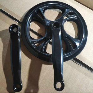Juego de bielas para bicicleta de montaña, 165 mm, hueco, de aleación, con plato de 24-32T - Product Image 2