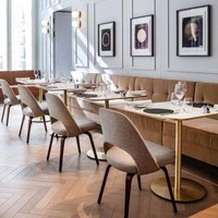 Più DESIGN di vendita calda mobili commerciali Bar Bar in legno divano divano componibile posti a sedere sedia ristorante mobili