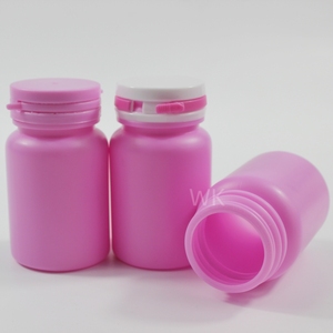 Conteneur vide en HDPE blanc de 100 ml et 150 ml pour pilules et gommes à mâcher avec bouchon à clapet - Product Image 5