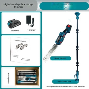 Sécateur électrique télescopique pliable pour branches hautes, outil d'arboriculture aérienne, <span class=keywords><strong>taille</strong></span>-<span class=keywords><strong>haie</strong></span> à batterie lithium-ion avec lame de 40 cm - Product Image 3