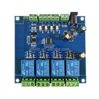 Módulo de Relé de 4 Canales y 5V, Entrada/Salida, Comunicación Serial RS485/TTL, Placa Modbus RTU