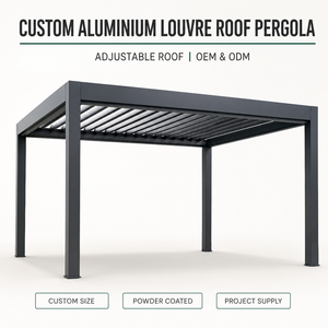 Pergola à toit réglable en aluminium sur mesure, fabricant OEM, vente en gros en Australie - Product Image 1