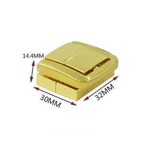 Zinc Alloy Square Lock Gold Polished For Toolbox Wine Cigar <b>Box</b> <b>Lockable</b> - Product Image 5