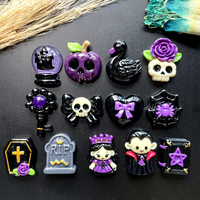 Breloques en résine d'Halloween pour accessoires DIY, coques de téléphone, aimants de réfrigérateur, chaussures