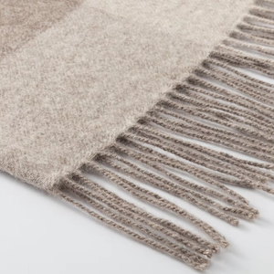 DAHAI 100% manta de lana de cordero suave cálido y acogedor Plaid Fleece Travel Checker mantas 230gsm - Product Image 3