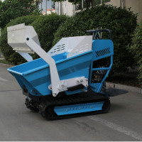 Livraison gratuite manuel et automatique Mini chenillé Dumper hydraulique Diesel Dump Transporter multifonctionnel chargeuse sur chenilles camion