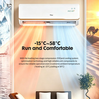Climatiseur solaire DC48V sans grille électrique, entièrement alimenté par l'énergie solaire, unité split avec chauffage et refroidissement pour camp minier isolé