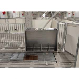Venta al por mayor equipo de granja de cerdos alimentador de cerdos de acero inoxidable de doble cara - Product Image 6