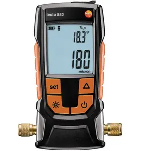 100% baru dan asli Testo 552 Digital Vacuum mikron Gauge dengan Bluetooth dan Coupler stock