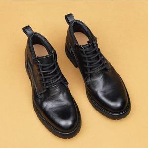 Botas de Trabajo Resistentes al Desgaste para Obras de Construcción, Botas de Cuero Genuino para Hombre, Cálidas, Impermeables, Antideslizantes, para Montañismo y Deportes - Product Image 4