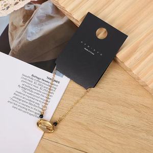 E-venta al por mayor, tarjeta de joyería popular, papel negro, NYU, bricolaje, accesorios plegables dorados, disponible - Product Image 5