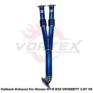 ระบบท่อไอเสียแบบวาล์ว Vortex Purple Burnt Titanium ขนาด 102 มม. สำหรับ Nissan GT-R R35 VR38DETT 3.8T V6 ชุดระบบจูนแบบติดตั้งได้โดยตรง - Product Image 5