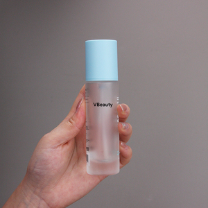 Thân thiện với môi trường 30ml 50ml <span class=keywords><strong>100ml</strong></span> mỹ phẩm bao bì đặt chăm sóc da Lotion chai thủy tinh sang trọng với bơm - Product Image 1