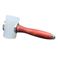 Marteau DIY en cuir et nylon avec manche en bois et poignée ergonomique 19 cm, personnalisable OEM, en promotion