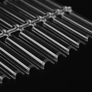 NADECO 120PCS <span class=keywords><strong>Faux</strong></span> <span class=keywords><strong>Ongles</strong></span> Extra Longs, 3XL Longs Demi-Couverture Sans Courbe en C, 12 Tailles Carrés Effilés à Coller - Product Image 4