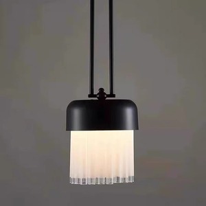 Designer-Inspired Frosted Black Glass Pendant Light Luxury Stylish for Living Room Study Bedroom-for Nordic & Chinese Style - Product Image 1