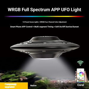 Lumière d'aquarium Bluetooth UFO à spectre complet, lumière de biotope <span class=keywords><strong>pour</strong></span> aquarium, <span class=keywords><strong>pour</strong></span> aquascape, aquarium de forêt tropicale - Product Image 3
