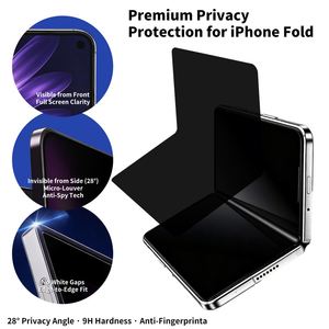 ฟิล์มกันรอยไฮโดรเจลแบบนิ่มคุณภาพเยี่ยมสำหรับ iPhone Fold ป้องกันเต็มจอ ด้านในใส TPU ซ่อมแซมตัวเองได้ บางเฉียบ - Product Image 2