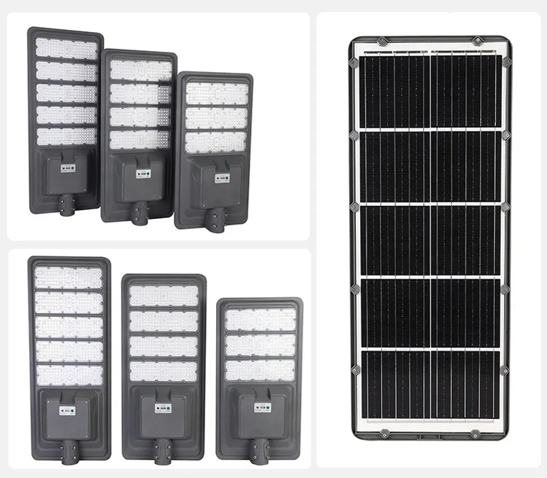 الصين عالية الطاقة IP65 للماء الألومنيوم 300w 400w 500w جميع في واحد الشمسية الصمام مصباح الشارع