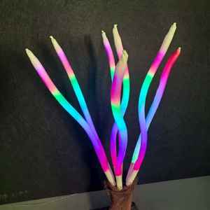 Luz decorativa LED de hierba de cola de zorro con degradado de colores, con PVC y resina epoxi para decoración de jardín exterior impermeable. - Product Image 1