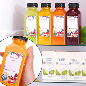 Pet nhựa vuông bao bì chai với nắp vặn cho nước giải khát nước trái cây uống BPA FREE chai nước ép nhựa với biểu tượng tùy chỉnh - Product Image 4