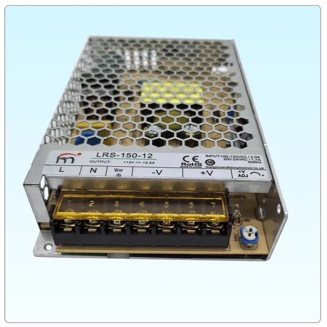LRS-150-12 Ultra-Thin Switching Power Supply DC 12V 12.5A Single Output 150W 88% Efficiency Overvoltage/Overload/Short