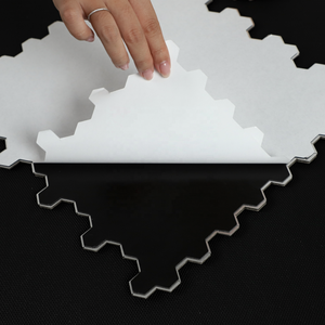 Dosseret auto-adhésif en aluminium brossé, texture 3D haute-basse, carreaux de mosaïque à coller et à décoller pour la cuisine - Product Image 3